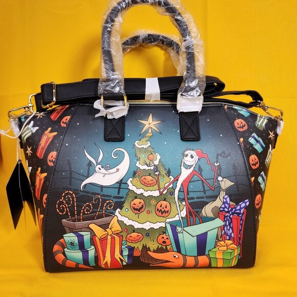 Loungefly The Nightmare Before Christmas Sandy Claws Zero Satchel Handbag NEW - Picture 1 of 13